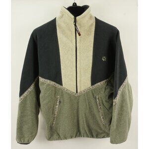 Vintage Jack Wolfskin Polarsystem Italy Men's Medium Colorblock Fleece Sweater